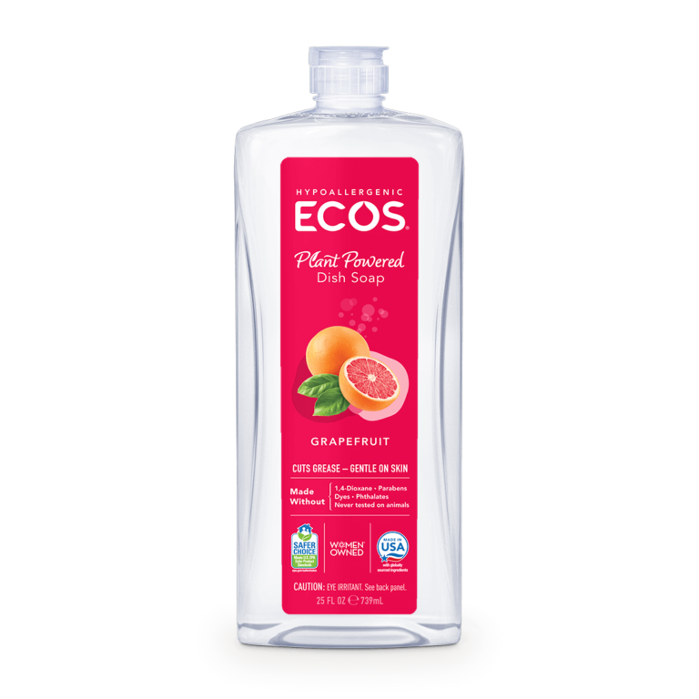 ECOS Dishmate Hypoallergenic Dish Soap - Grapefruit 25oz/739ml