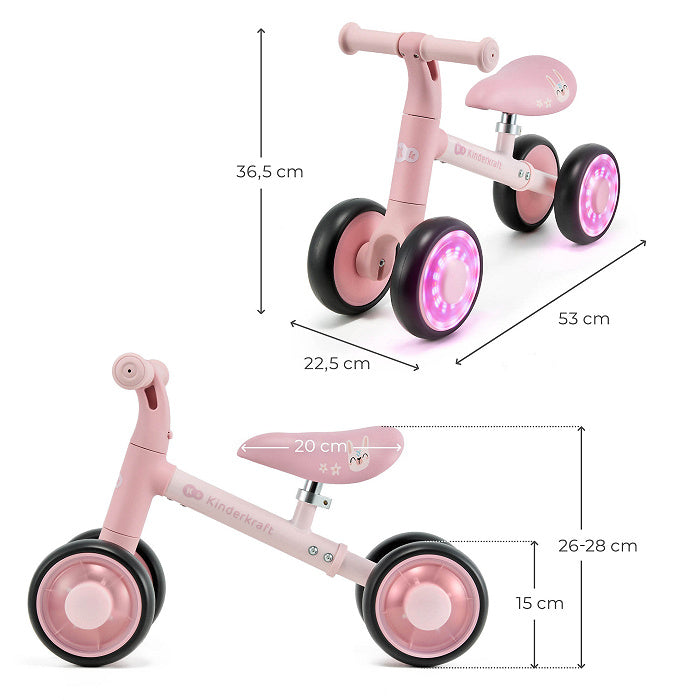 Kinderkraft Balance Bike Cutie Flash - 2 Colors
