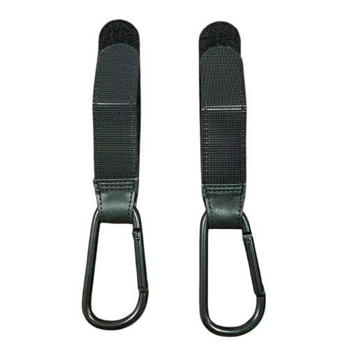 [3 Pack] Hamilton Universal Leatherette Stroller Hook, black