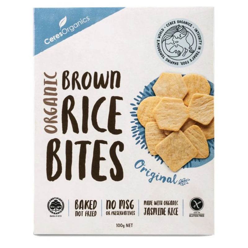 [5 Pack] Ceres Organics Rice Bites Sea Salt - 100g