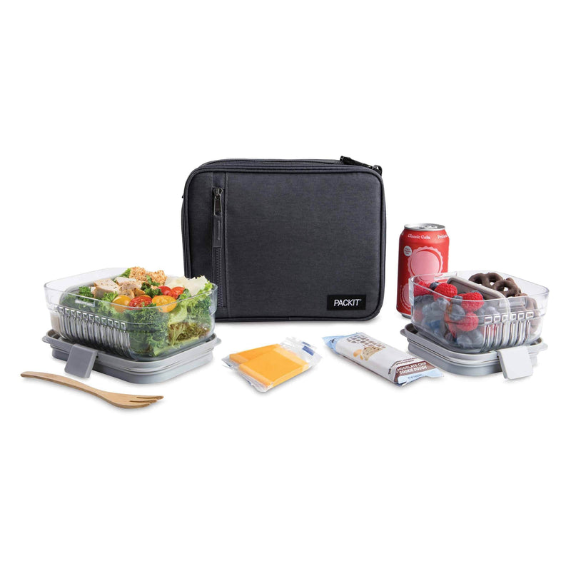 PackIt Freezable Classic Lunch Box Bag - City Charcoal