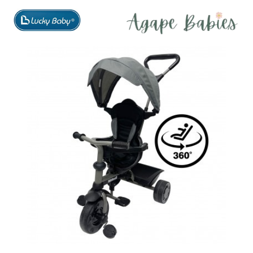 Lucky Baby Molti™ 4 In 1 Classic Tricycle - Grey/Black