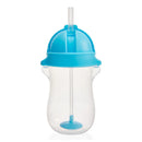 [2-Pack] Munchkin Any Angle Click Lock Weighted Straw Cup 10 Oz - 2 Colors