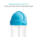 [2-Pack] Munchkin Any Angle Click Lock Weighted Straw Cup 10 Oz - 2 Colors