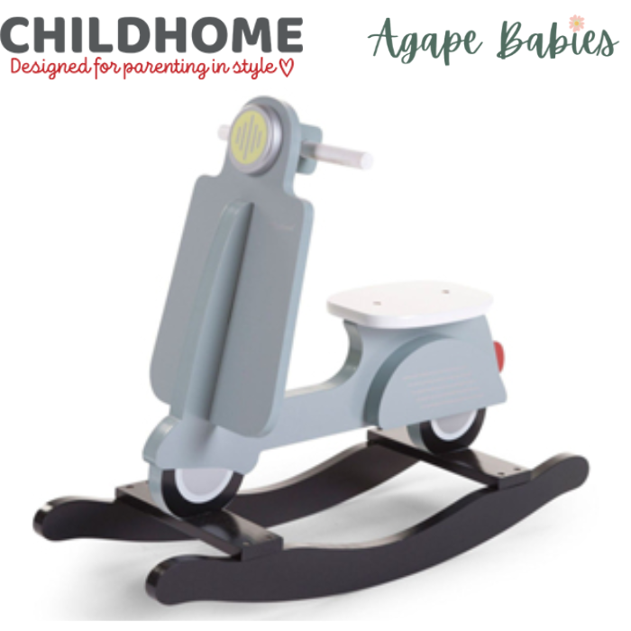 Childhome Kids Rocking Scooter -  Mint Blue/Black