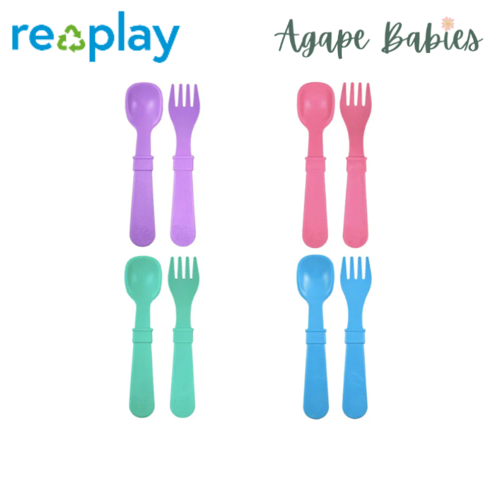 [Made in USA] Re-Play Utensils 4 sets Forks & Spoons - Neutral