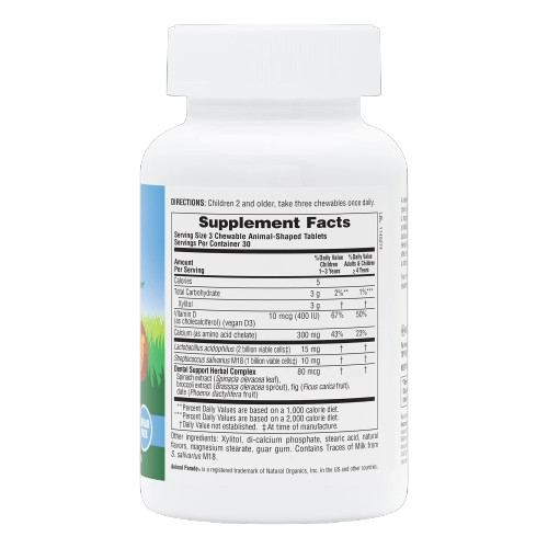 Natures Plus Source of Life Animal Parade Tooth Fairy Children's Chewable - Vanilla, 90 tabs. Exp: 10/27