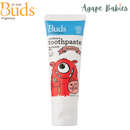 Buds Oral Care Organics Children's Toothpaste with Xylitol (1-3 years old) 50ml  - Strawberry Exp: 12/27