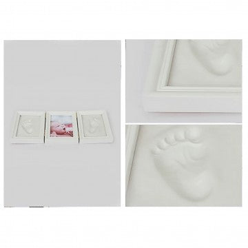 Lucky Baby Newborn Baby & Pet Photo Frame With Clay Mould Hand - 2 Clay + 1 Photo