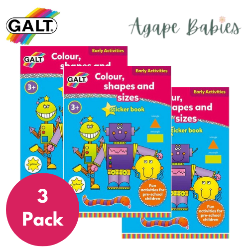 [Pack of 3] Galt Colour, Shapes and Sizes