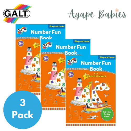 [Pack of 3] Galt Number Fun Book