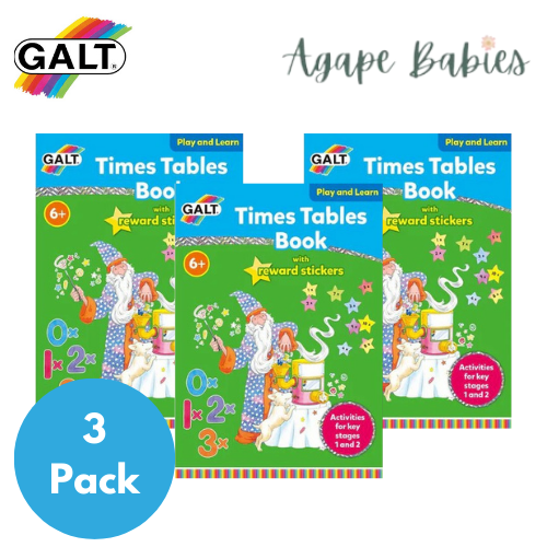 [Pack of 3] Galt Times Tables Book