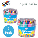 [Bundle Of 2] Galt 20 Chunky Crayons