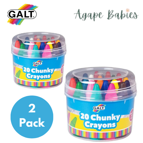 [Bundle Of 2] Galt 20 Chunky Crayons