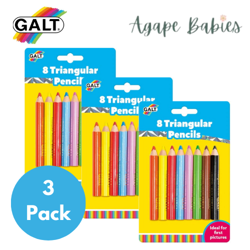 [Bundle Of 3] Galt 8 Triangular Pencils