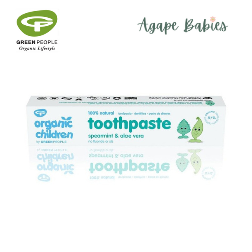 Green People Organic Children Spearmint & Aloe Vera Toothpaste 50ml Exp-12/25