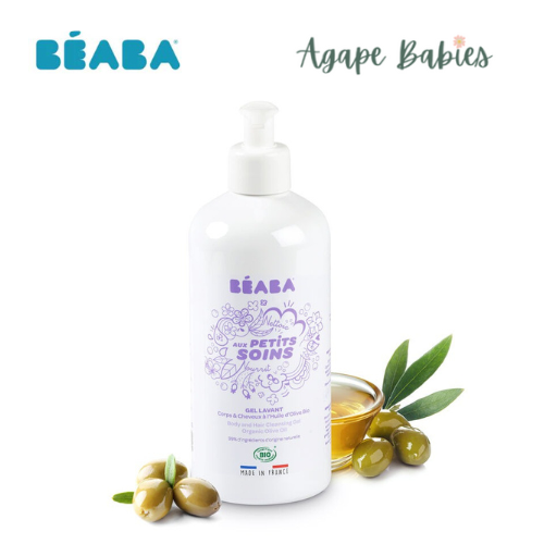 Beaba Body and hair wash gel with organic olive oil - 500 ml