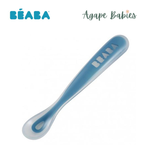 Beaba Ergonomic 1st Age Silicone Spoon -  9 Colors