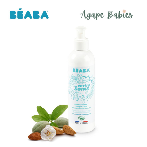 Beaba Face and body cleansing milk with organic sweet almond oil - 250 ml