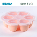 Beaba Silicone Baby Food Portions Tray, 6x150ml Pink