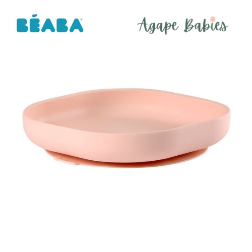 Beaba Silicone Suction Plate - Light Pink