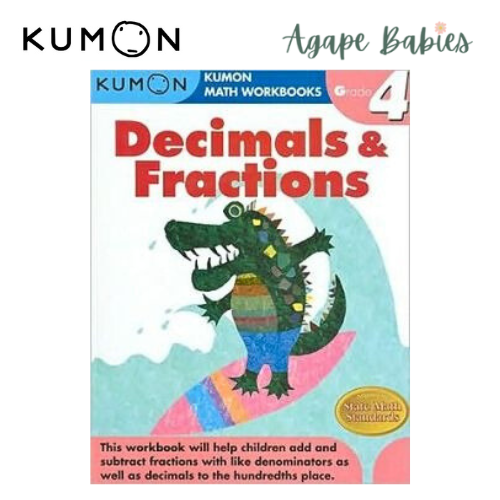 Kumon Grade 4 Maths Workbook: Decimals & Fractions