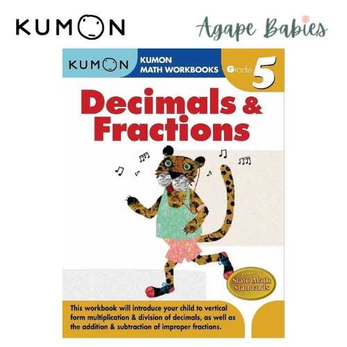 Kumon Grade 5 Math Workbook: Decimals & Fractions