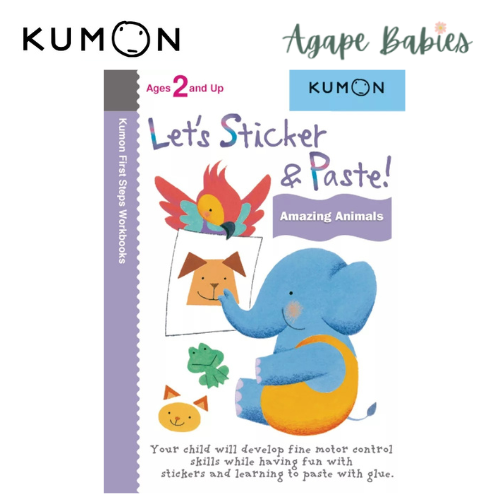 Kumon Let's Sticker & Paste! Amazing Animals! (2 Years Up)