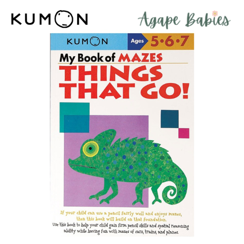 Kumon My Book of Mazes Things That Go