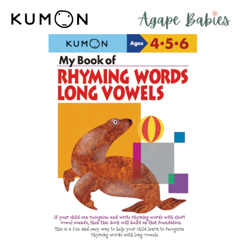 Kumon My Book of Rhyming Words Long Vowels