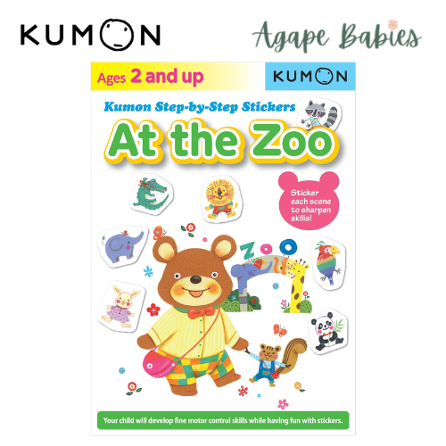 KUMON Step By Step Stickers: At the Zoo