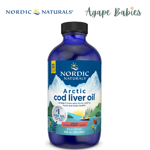 Nordic Naturals Arctic Cod Liver Oil - Strawberry, 237 ml.