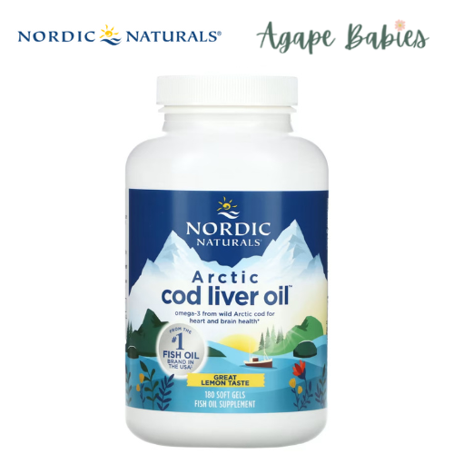 Nordic Naturals Arctic Cod Liver Oil 1000 mg - Lemon, 180 sgls.