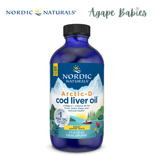 Nordic Naturals Arctic-D Cod Liver Oil - Lemon, 237 ml.