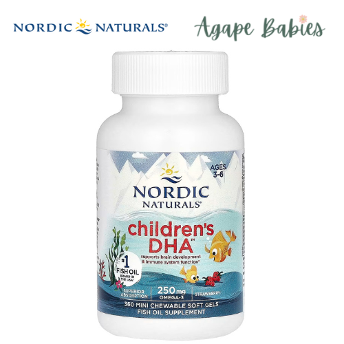 Nordic Naturals Children's DHA 250 mg - Strawberry, 360 sgls.