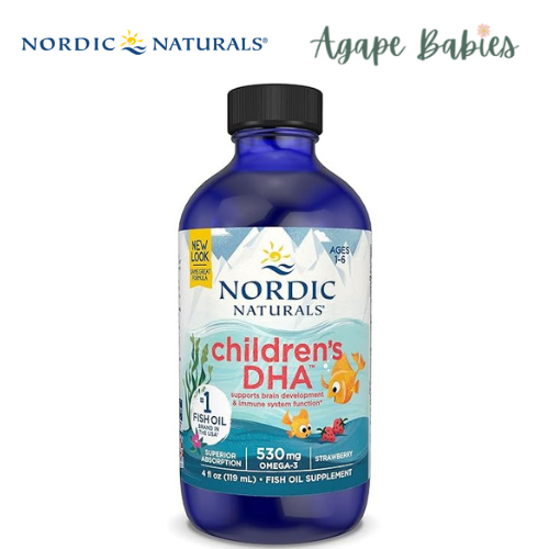 Nordic Naturals Children's DHA Arctic Cod Liver Oil - Strawberry, 119 ml