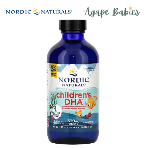 Nordic Naturals Children's DHA Arctic Cod Liver Oil - Strawberry, 237 ml.