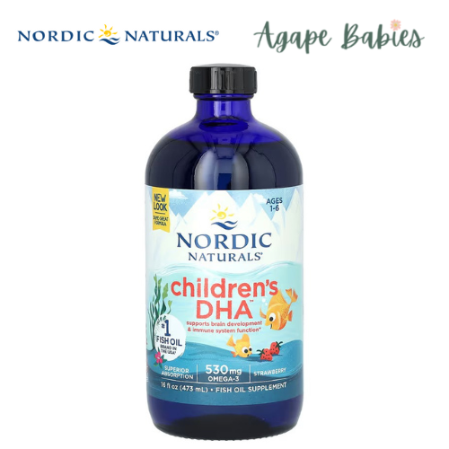 Nordic Naturals Children's DHA Arctic Cod Liver Oil - Strawberry, 473 ml.