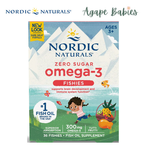 Nordic Naturals Nordic Omega-3 Fishies - Tutti Frutti, 36 gums.