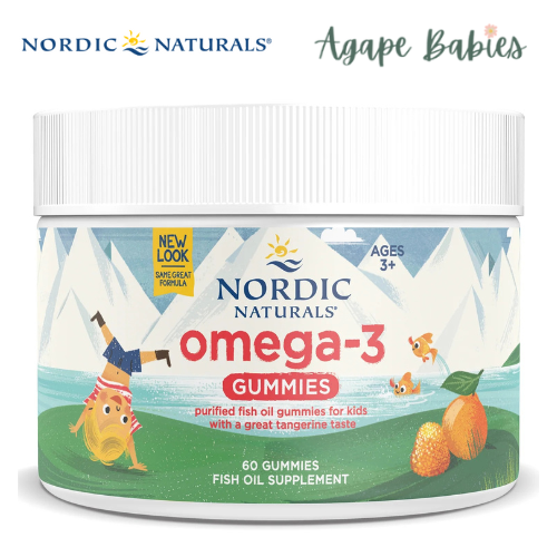 Nordic Naturals Nordic Omega-3 Gummies - Tangerine, 60 gums.