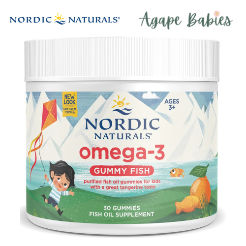 Nordic Naturals Nordic Omega-3 Gummy Fish - Tangerine, 30 gums.
