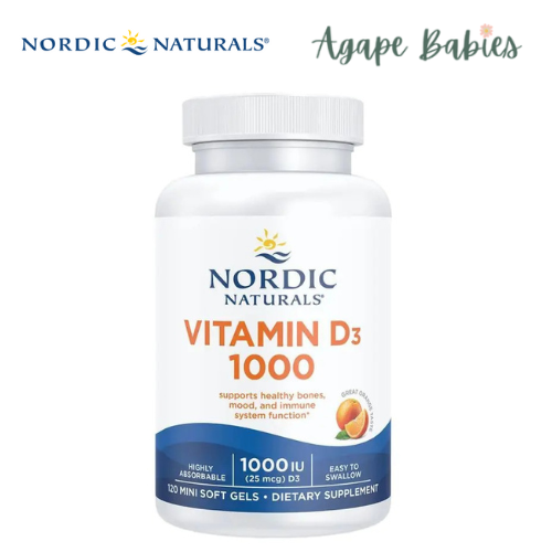 Nordic Naturals Nordic Vitamin D3 1000 IU - Orange, 120 sgls.