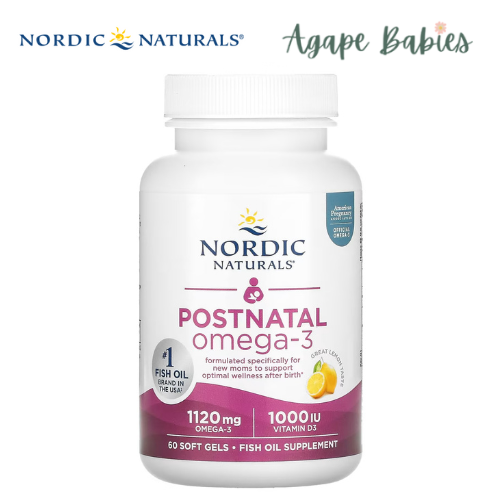 Nordic Naturals Postnatal Omega-3 - Lemon, 60 sgls.