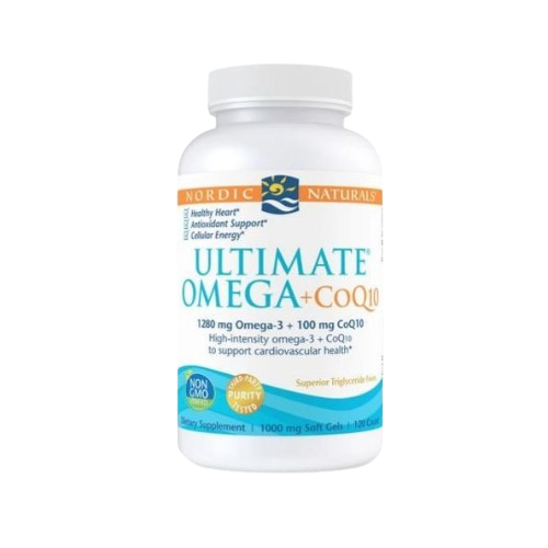 Nordic Naturals Ultimate Omega + CoQ10 1000 mg - Plain, 60 sgls.