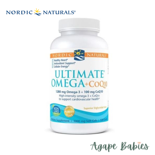 Nordic Naturals Ultimate Omega + CoQ10 1000 mg - Plain, 60 sgls.