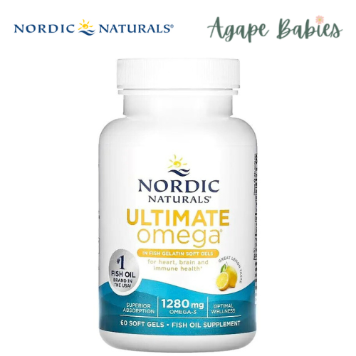 Nordic Naturals Ultimate Omega 1000 mg Fish Gelatin - Lemon, 60 sgls.