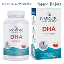 Nordic Naturals DHA 500 mg - Strawberry, 180 sgls. Exp : 03/28