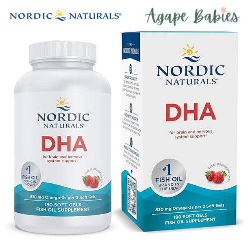 Nordic Naturals DHA 500 mg - Strawberry, 180 sgls.