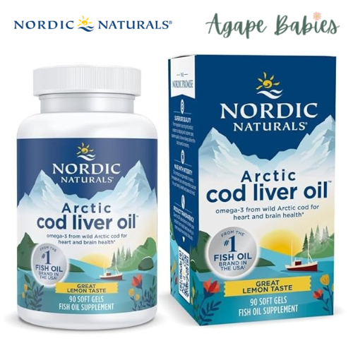 Nordic Naturals Arctic Cod Liver Oil 1000 mg - Lemon, 90 sgls.