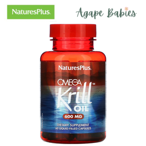 Nature's Plus Omega Krill Oil 600mg, 60 Liq-caps.